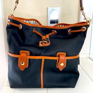 Dooney and Bourke Black and Tan Bag